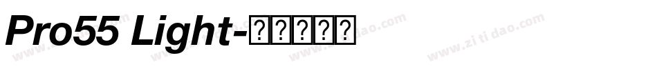 Pro55 Light字体转换